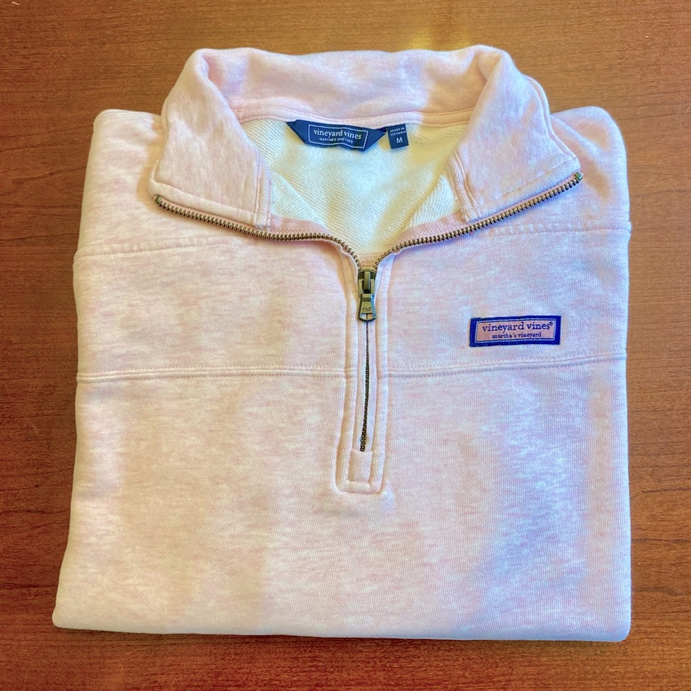 Like New! Vineyard Vines Cotton Shep Shirt in Flamingo Heather Size M - Picture 2 of 7